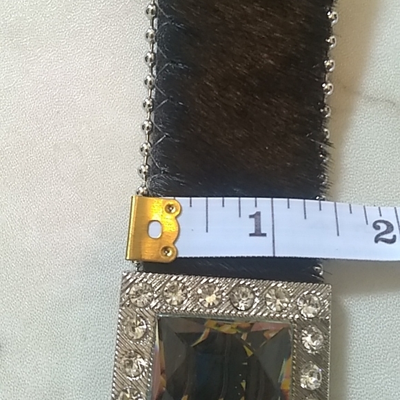 Heavily rhinestone designer belt. main image 6